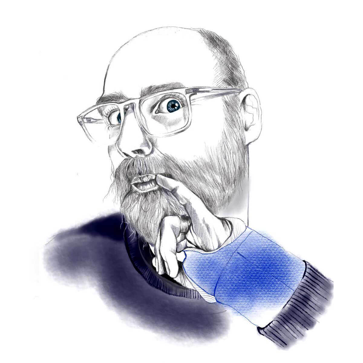 Illustration of Ian from The Free Folk Project